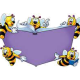 μέλισσες σε ένα βιβλίο